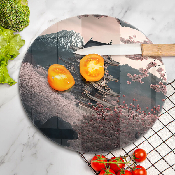 Protection plaque induction Paysage de construction japonais