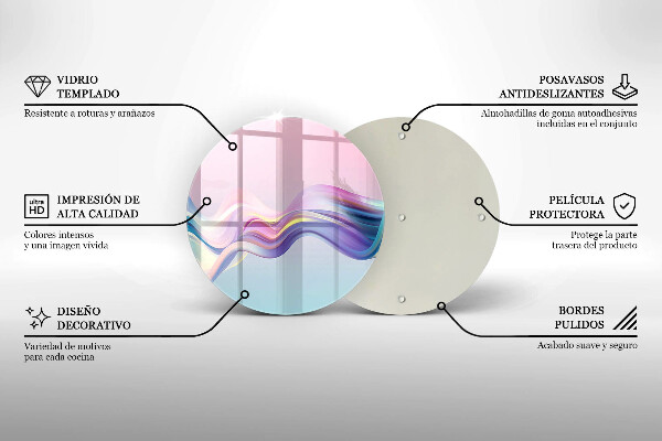 Protection plaque induction Abstraction pastel