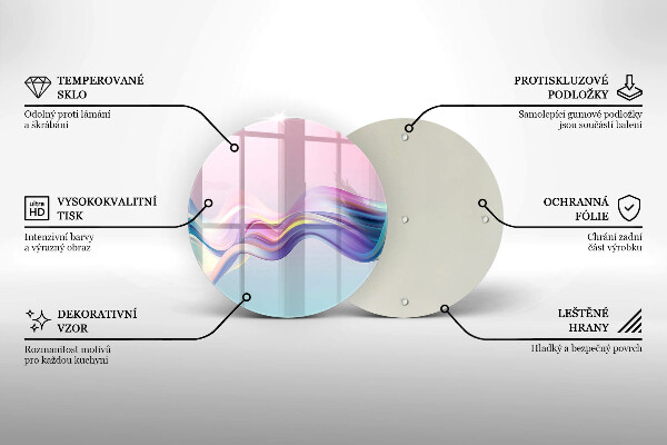 Protection plaque induction Abstraction pastel