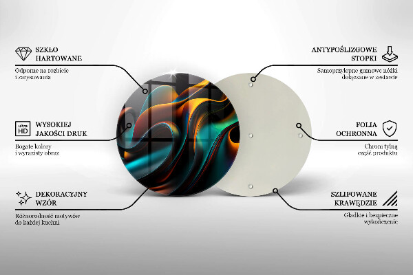 Protection plaque induction Abstraction colorée