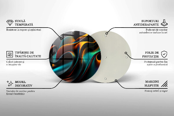 Protection plaque induction Abstraction colorée