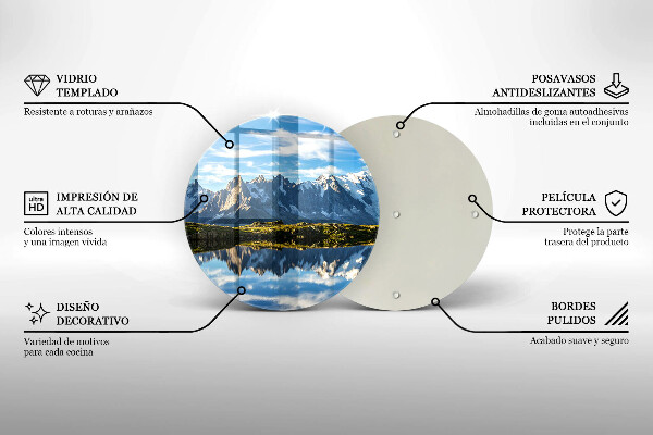 Protection plaque induction Paysage de montagne