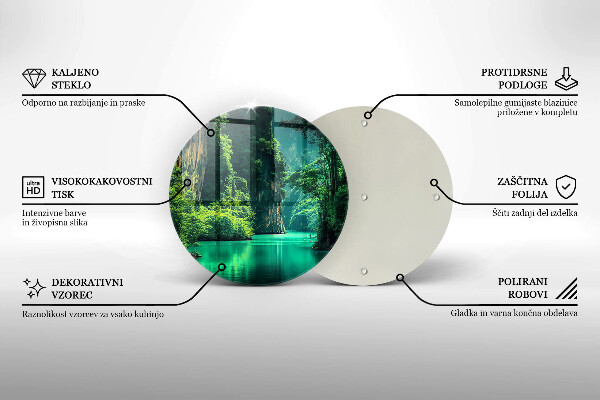 Protection plaque induction Paysage lagon