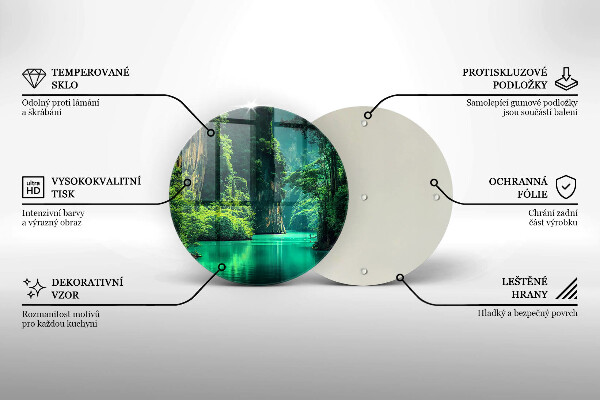 Protection plaque induction Paysage lagon