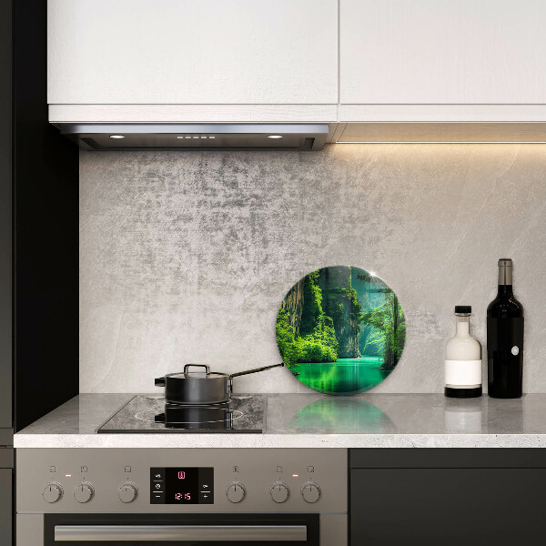 Protection plaque induction Paysage lagon