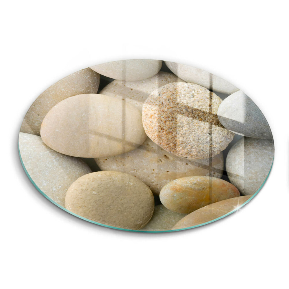Protection plaque induction Modèle de pierres ovales
