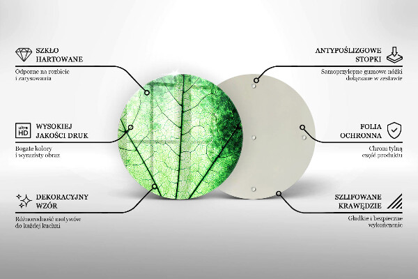 Protection plaque induction Feuille de veine décorative