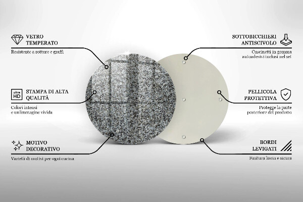 Protection plaque induction Texture de pierre