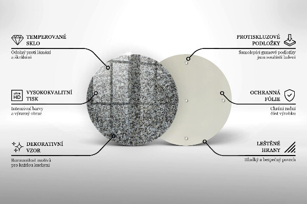 Protection plaque induction Texture de pierre