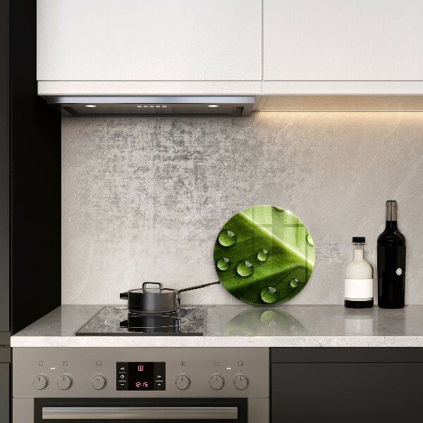 Protection plaque induction Nature rosée et feuille