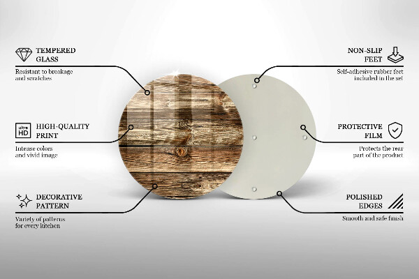 Protection plaque induction Texture de planche de bois
