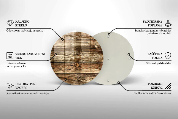 Protection plaque induction Texture de planche de bois
