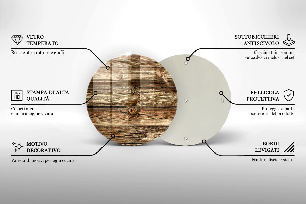 Protection plaque induction Texture de planche de bois