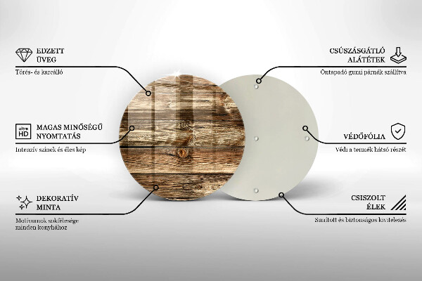 Protection plaque induction Texture de planche de bois