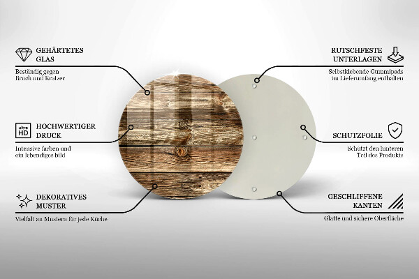 Protection plaque induction Texture de planche de bois