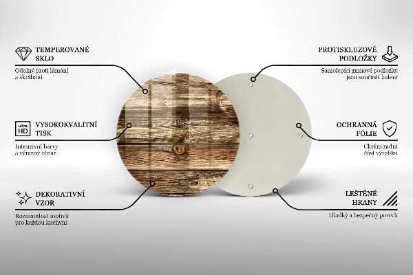 Protection plaque induction Texture de planche de bois