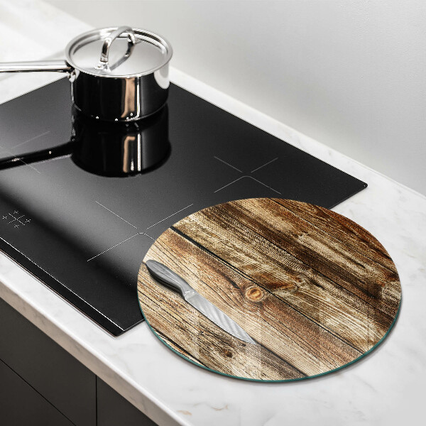 Protection plaque induction Texture de planche de bois