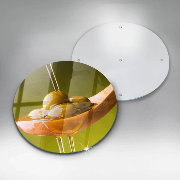 Protection plaque induction Huile d'olive et olives