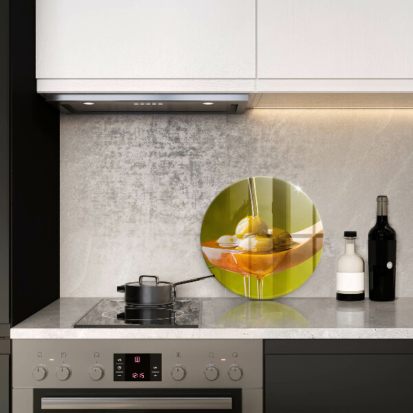 Protection plaque induction Huile d'olive et olives