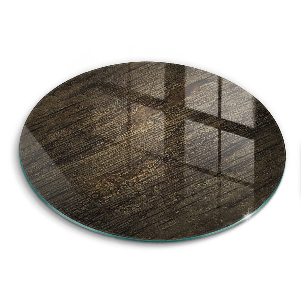Protection plaque induction Texture d'écorce de bois