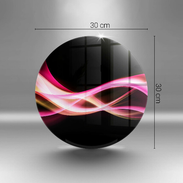 Protection plaque induction Fumée de néon abstraite