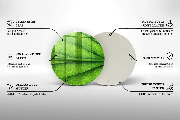 Protection plaque induction Feuille de veine naturelle