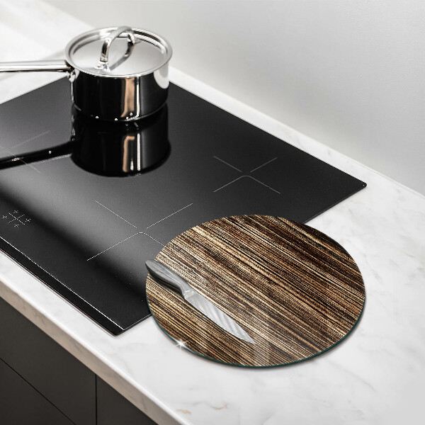 Protection plaque induction Texture du bois