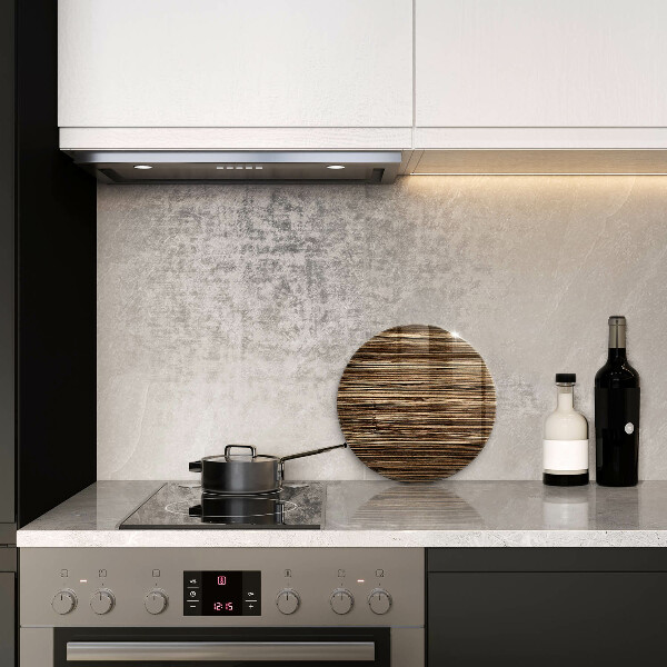 Protection plaque induction Texture du bois