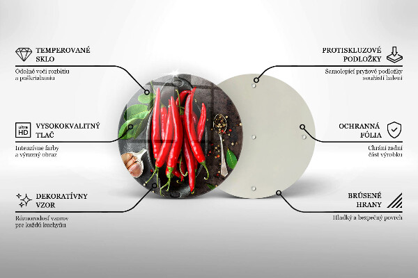 Protection plaque induction Piments rouges