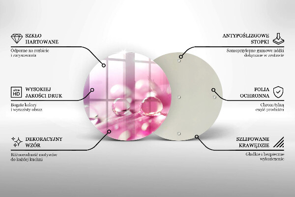 Protection plaque induction Pétales de fleurs de rosée