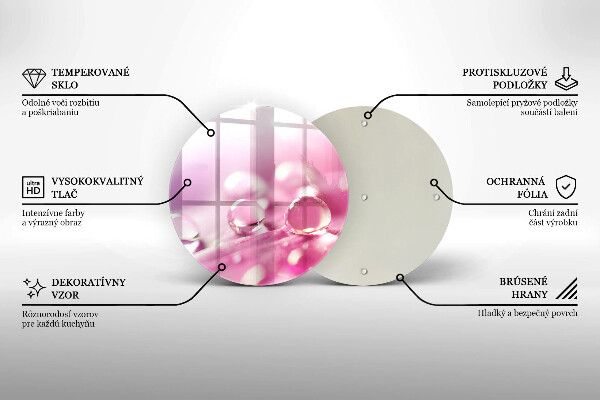 Protection plaque induction Pétales de fleurs de rosée