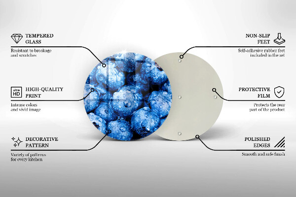 Protection plaque induction Myrtilles juteuses