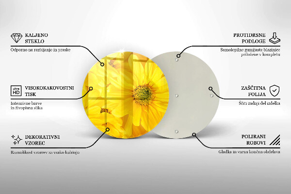 Protection plaque induction Pétales de fleur