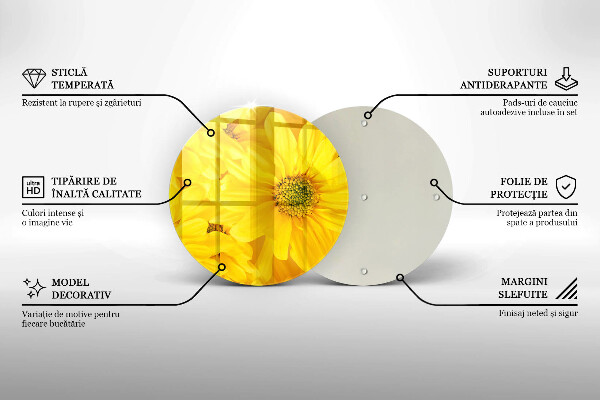 Protection plaque induction Pétales de fleur