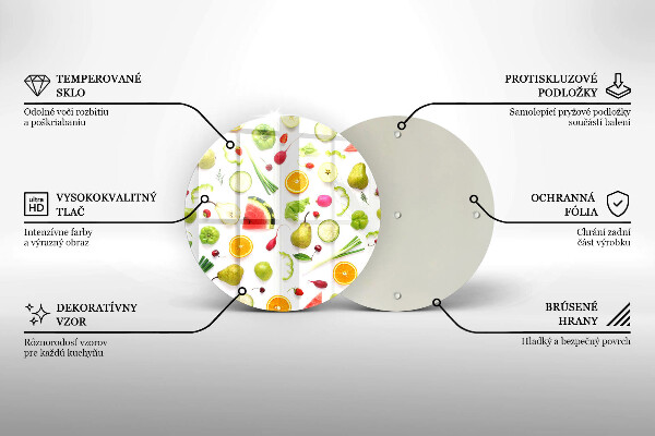 Protection plaque induction Modèle de fruits et légumes