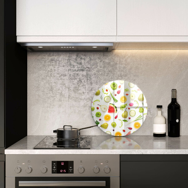 Protection plaque induction Modèle de fruits et légumes