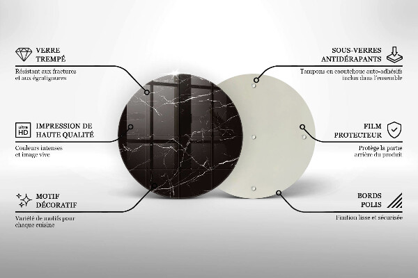 Protection plaque induction Carreaux de marbre