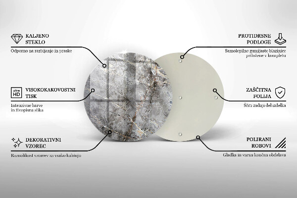 Protection plaque induction Texture de pierre