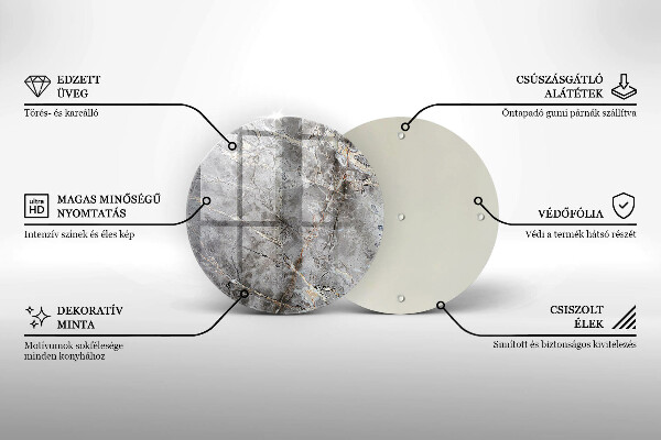 Protection plaque induction Texture de pierre