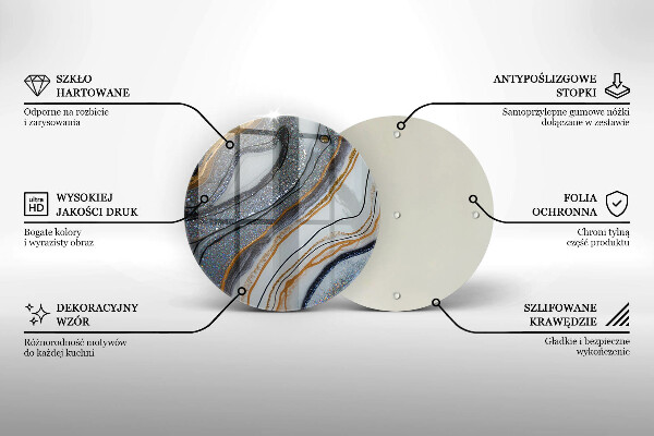 Protection plaque induction rocher avec de l'or