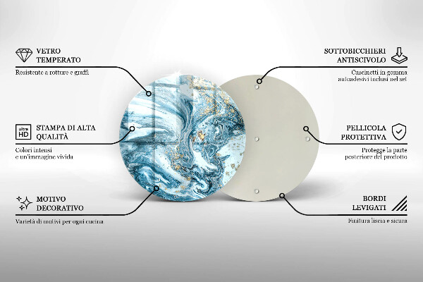 Protection plaque induction Structure avec de l'or
