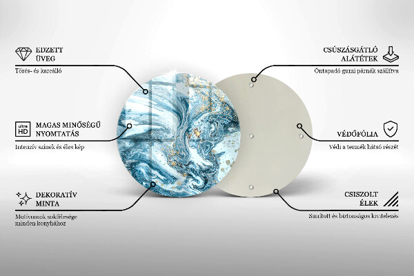 Protection plaque induction Structure avec de l'or