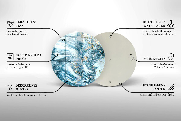 Protection plaque induction Structure avec de l'or