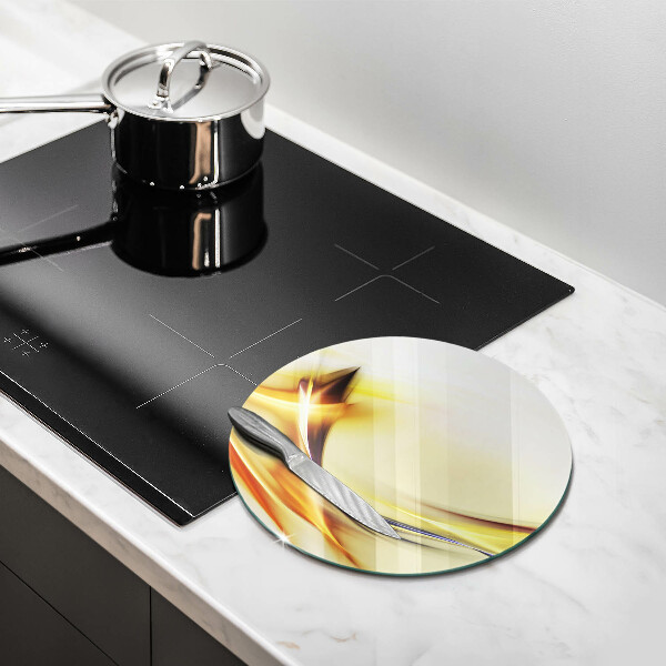 Protection plaque induction Lignes de lumière abstraites