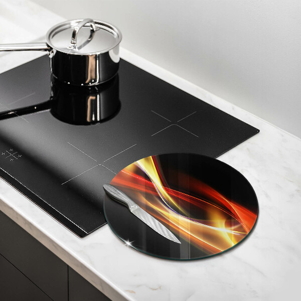 Protection plaque induction Fumée et lumière abstraites