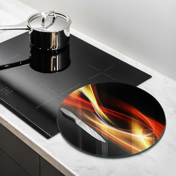 Protection plaque induction Fumée et lumière abstraites