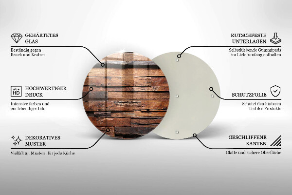 Protection plaque induction Planches de bois décoratives