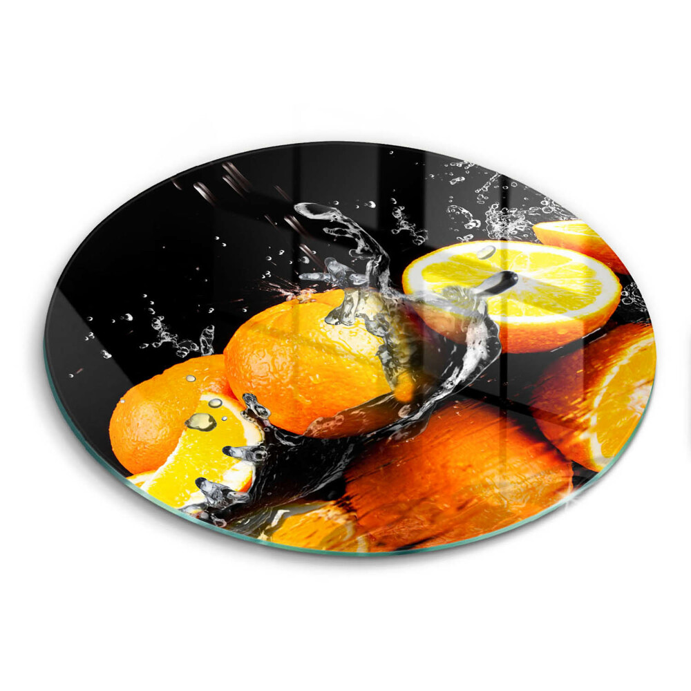 Protection plaque induction Fruit orange juteux