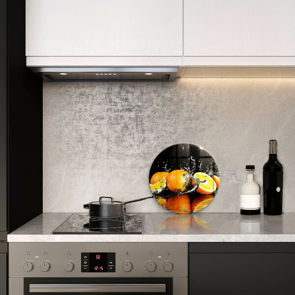 Protection plaque induction Fruit orange juteux