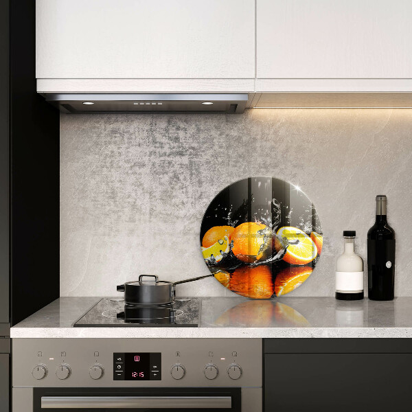 Protection plaque induction Fruit orange juteux